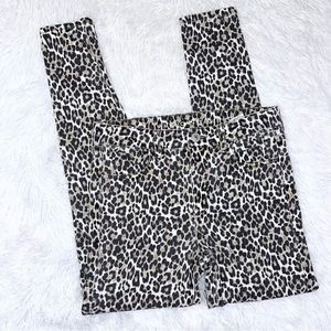 AMERICAN EAGLE Next Level Stretch Hi-Rise Jegging Leopard Animal Print 6 Regular